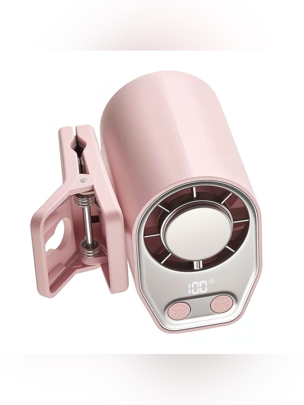 Portable Car Clip Fan with LED Display